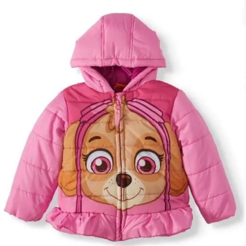 Paw Patrol Skye Puffer Winter Jacket Coat Size 2T Girls NWT